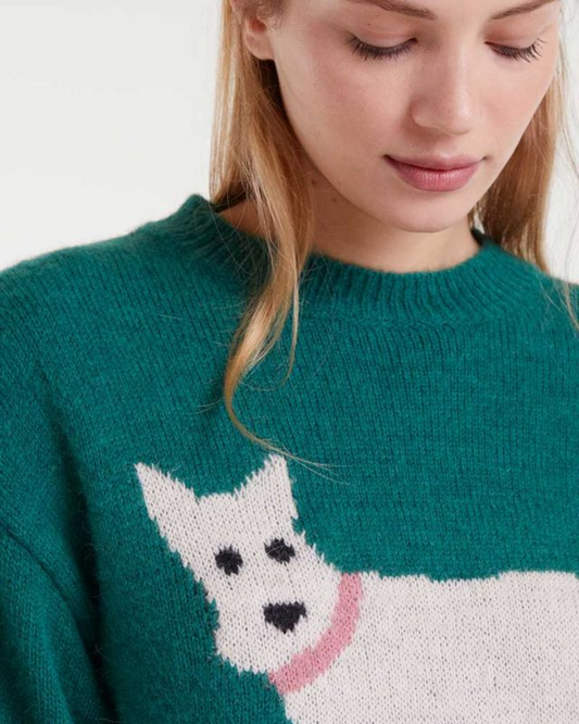 Scotty Dog Teal Jumper Compania Fantastica