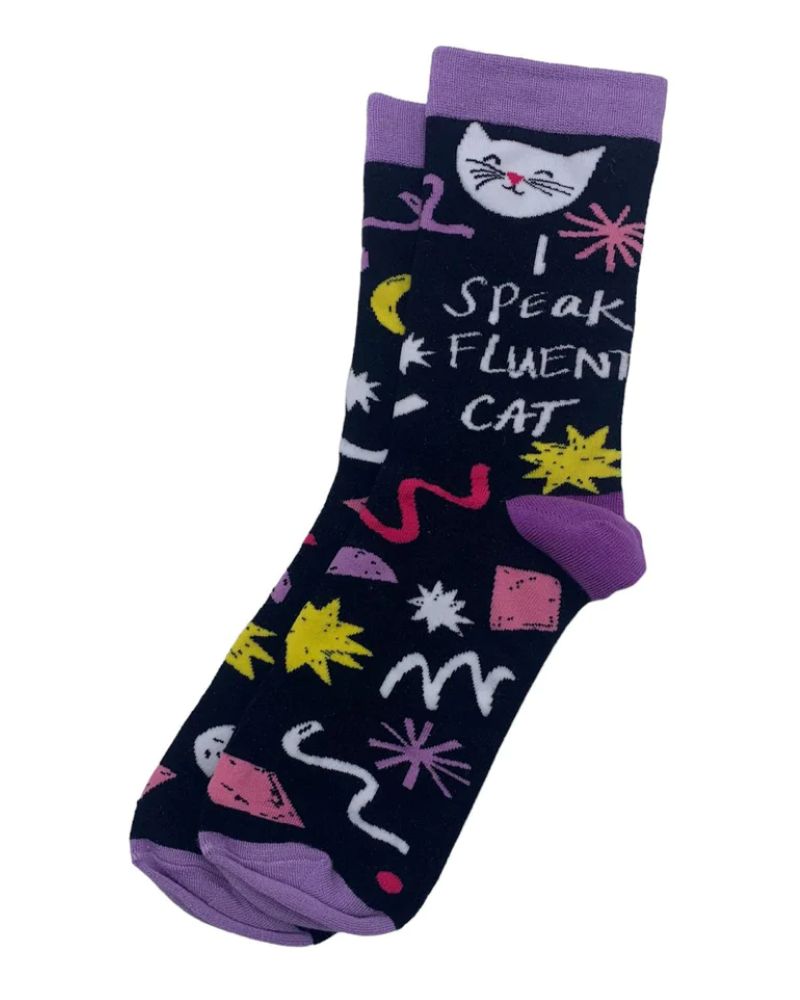 Small Talk 'I Speak Cat' Socks