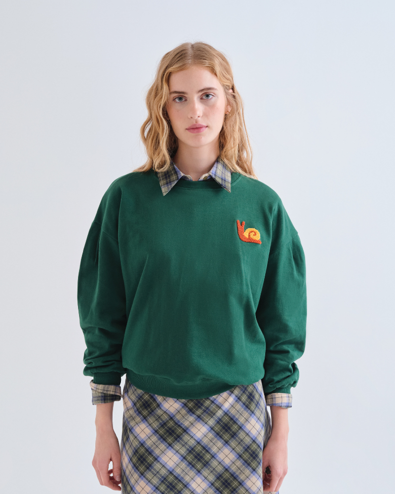 Snail Tufted Sweatshirt