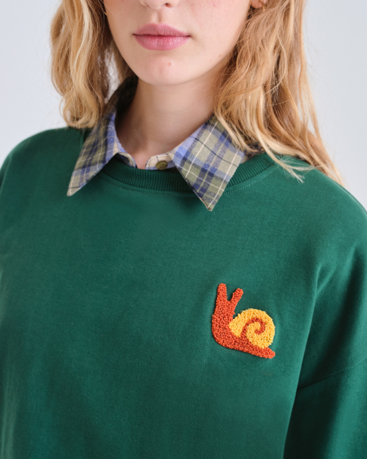 Snail Tufted Sweatshirt