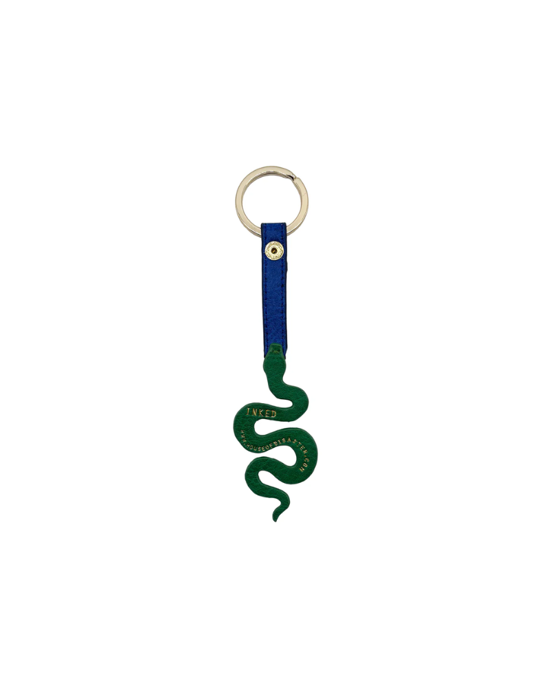 Snake Inked Vegan Leather Keyring