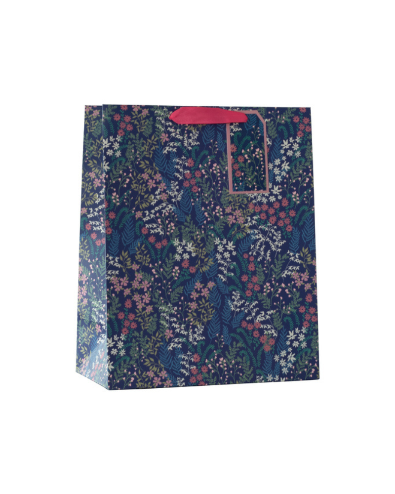 Spring Floral Flower Bouquet Gift Bag Large