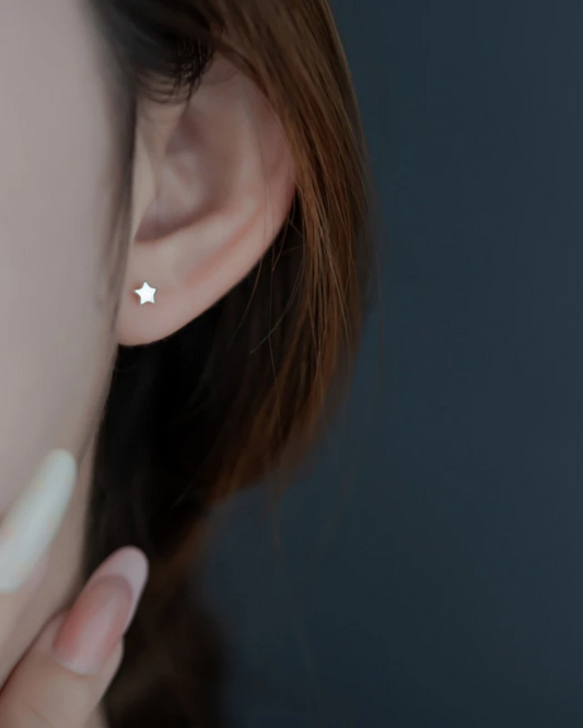 Tiny Stars Stud Earrings Gold And Silver