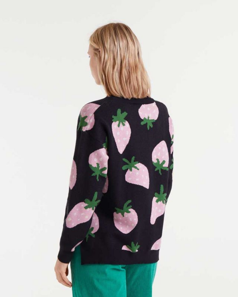 Strawberry Jacquard Jumper Compania Fantastica