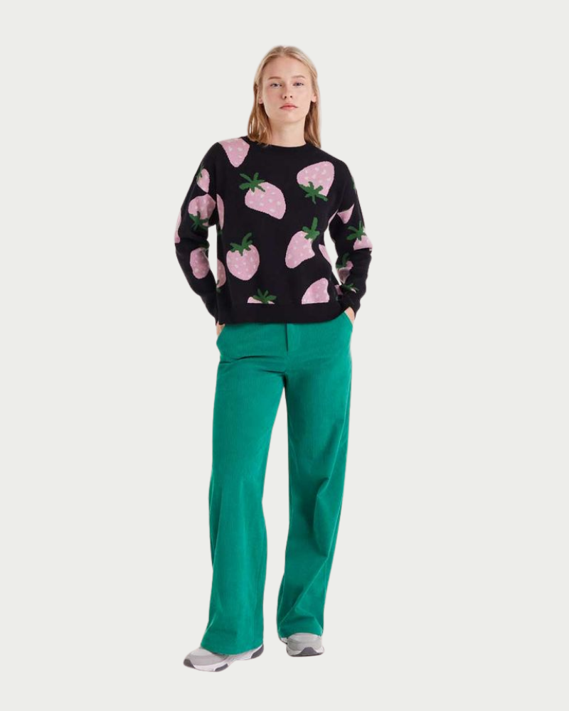 Strawberry Jacquard Jumper Compania Fantastica