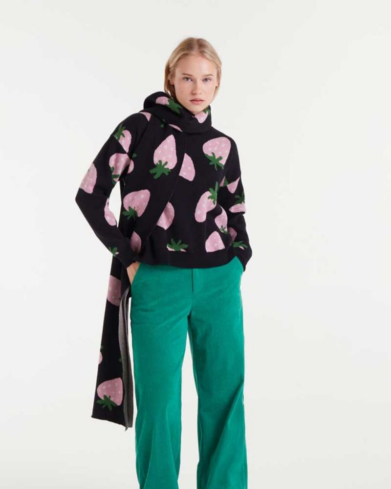 Strawberry Jacquard Jumper Compania Fantastica