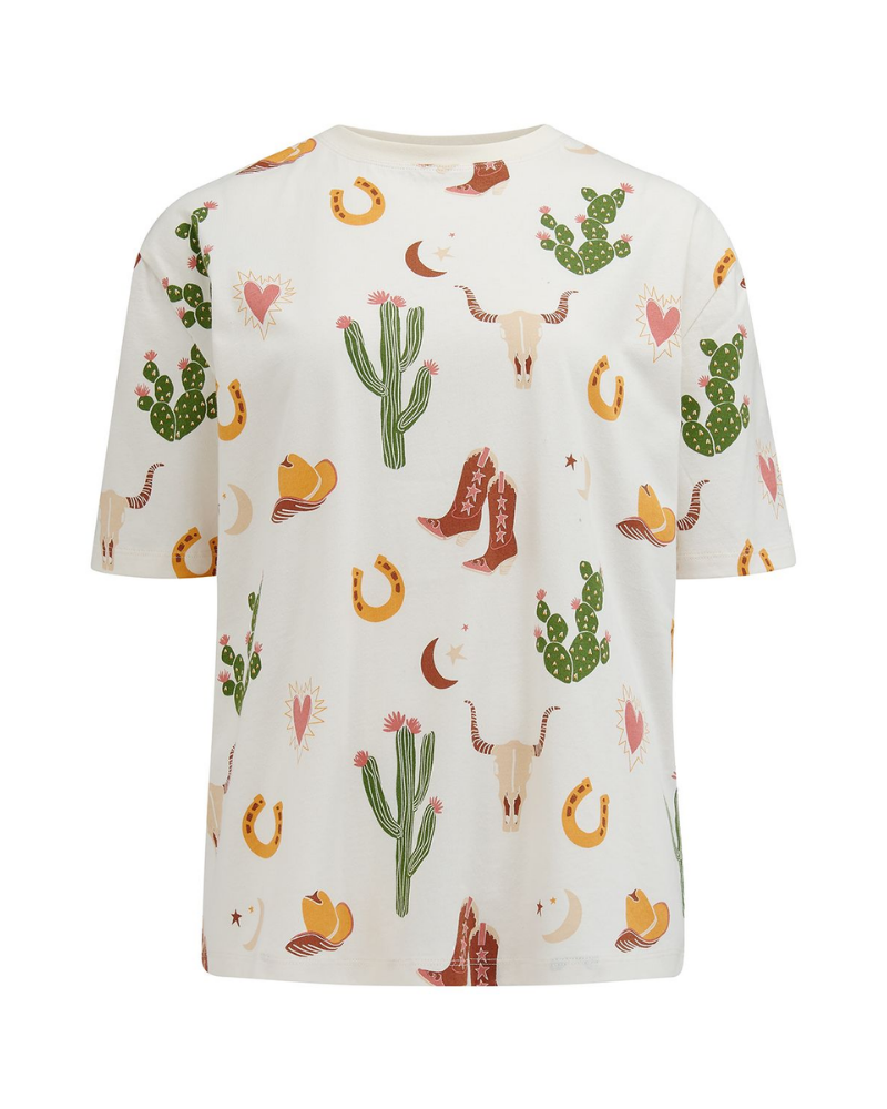Kinsley Cowgirl Relaxed T-Shirt By Sugarhill Brighton