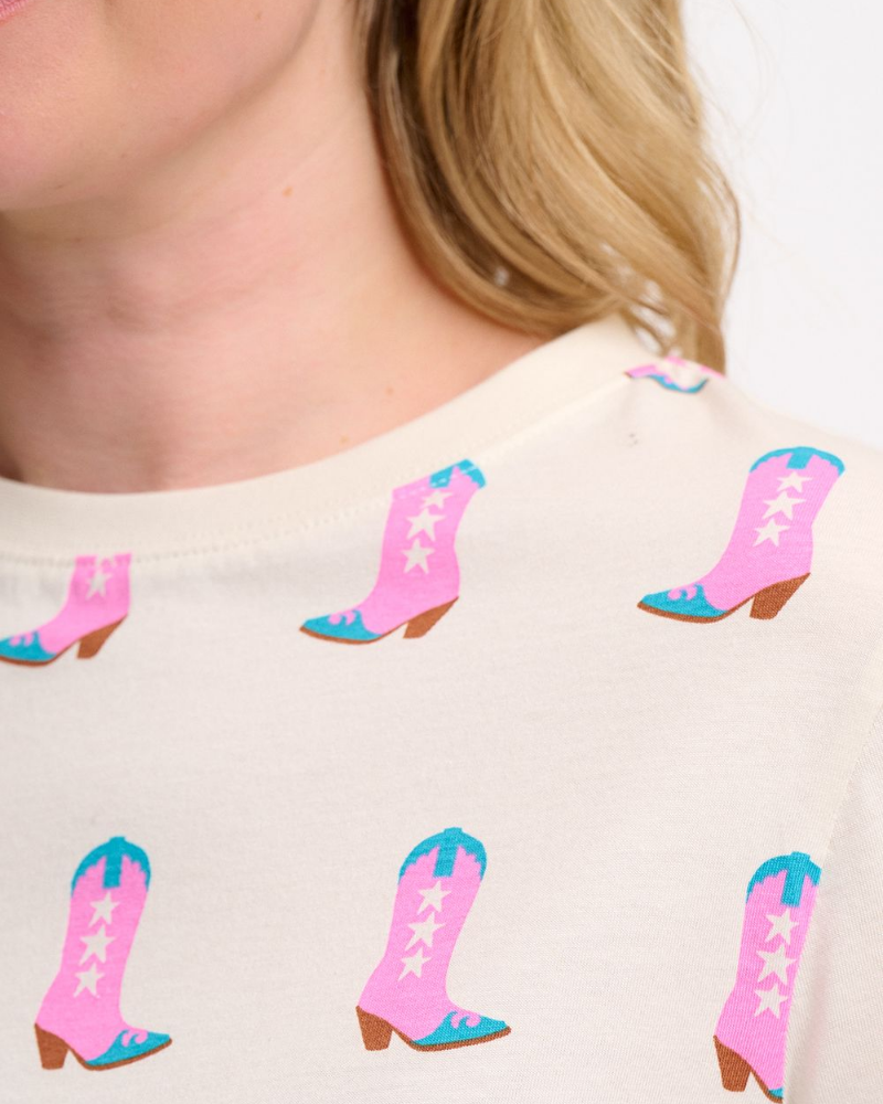 Maggie Cowgirl Boots T-Shirt By Sugarhill Brighton