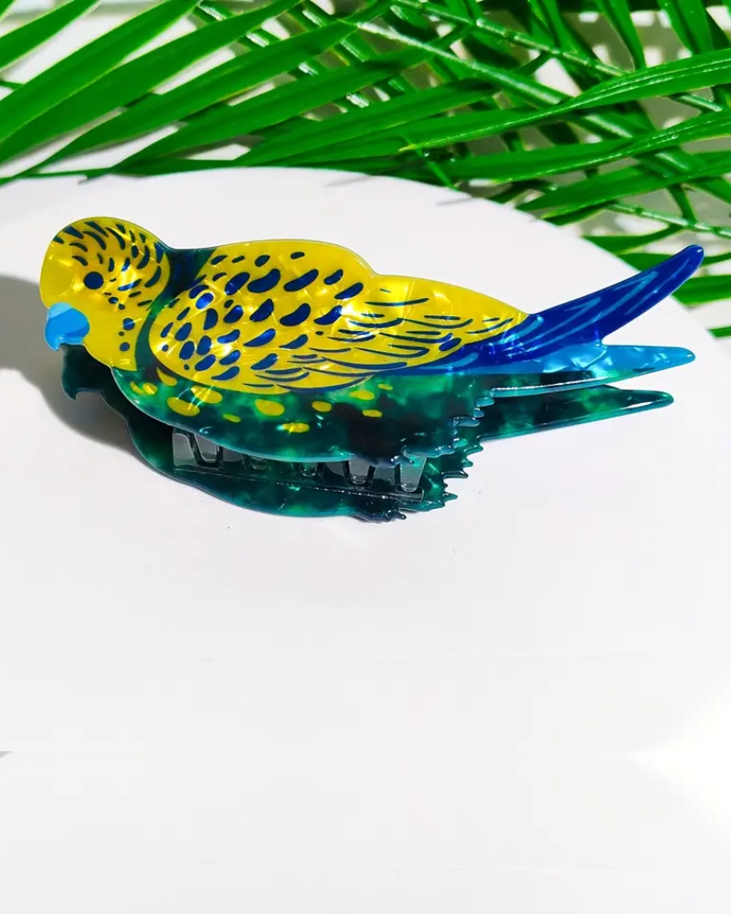 Tropical Parrot Hair Claw