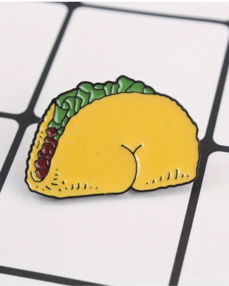 Taco Bum Enamel Pin Badge