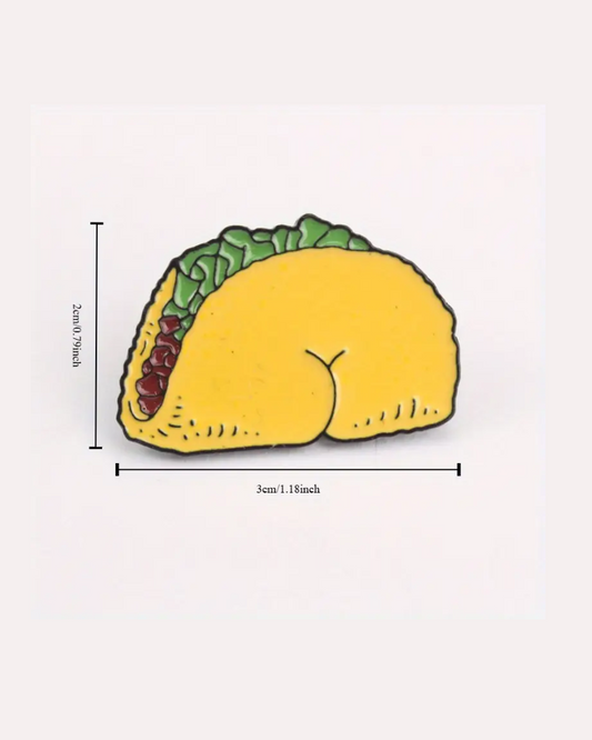 Taco Bum Enamel Pin Badge