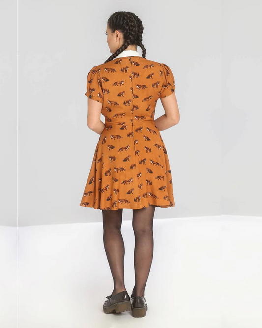 Vixey Foxy Dress In Brown