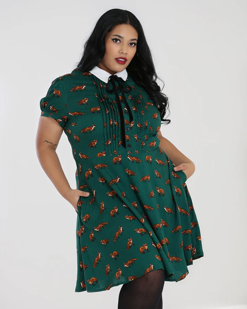 Vixey Foxy Dress In Green