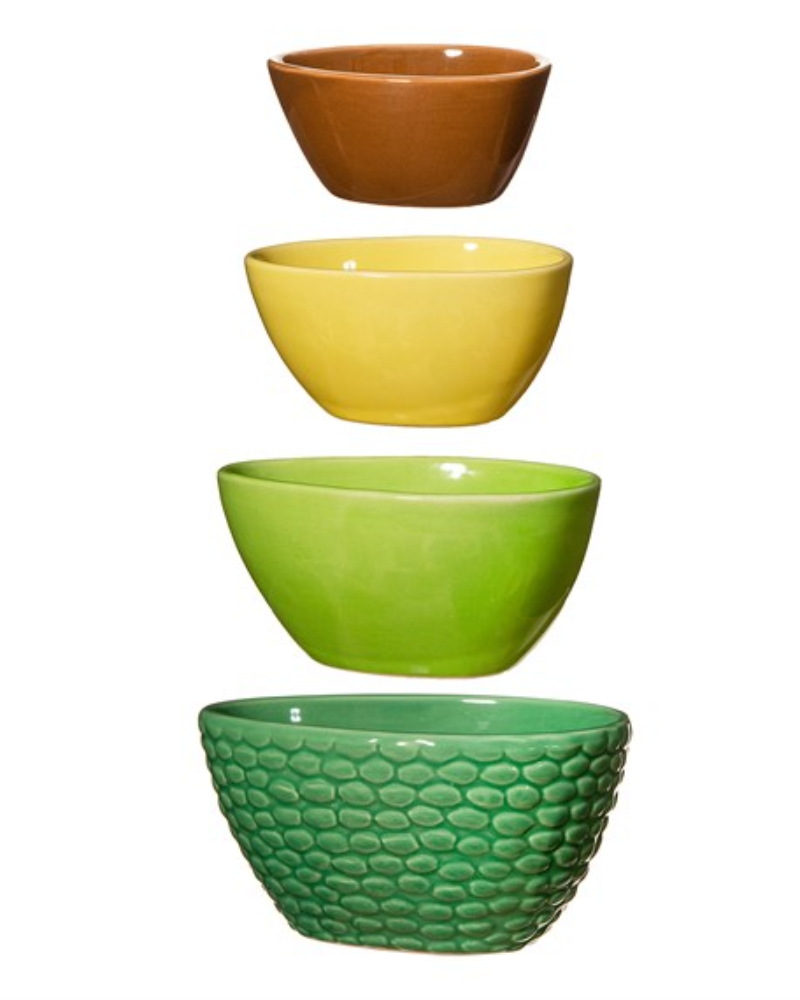 Avocado Shaped Measuring Bowls Set of 4