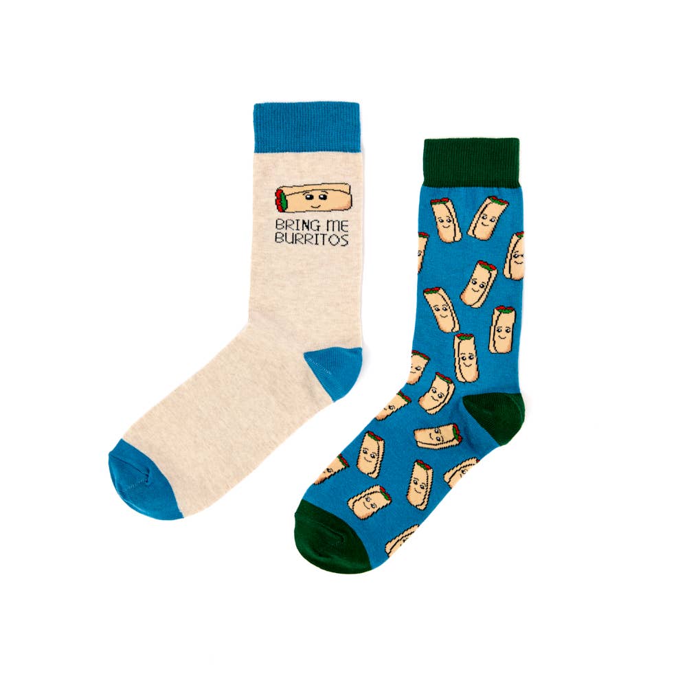 Burrito Unisex Socks Gift Set Of 2 Pairs