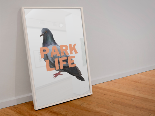 Park Life Pigeon A4 Print