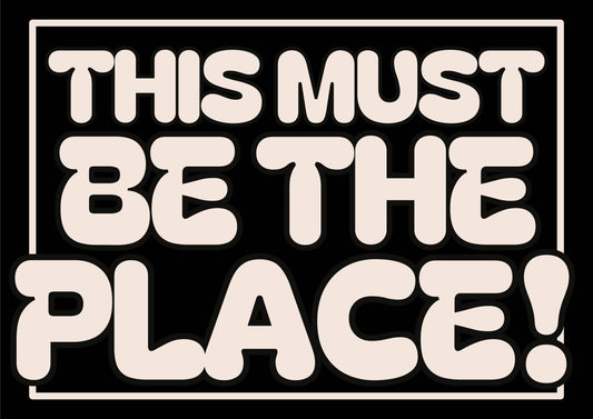 This Must Be The Place Talking Heads Inspired A4 Art Print