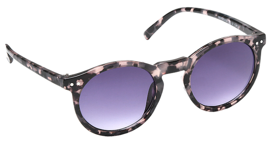 Bordeaux Round Resin Unisex Sunglasses