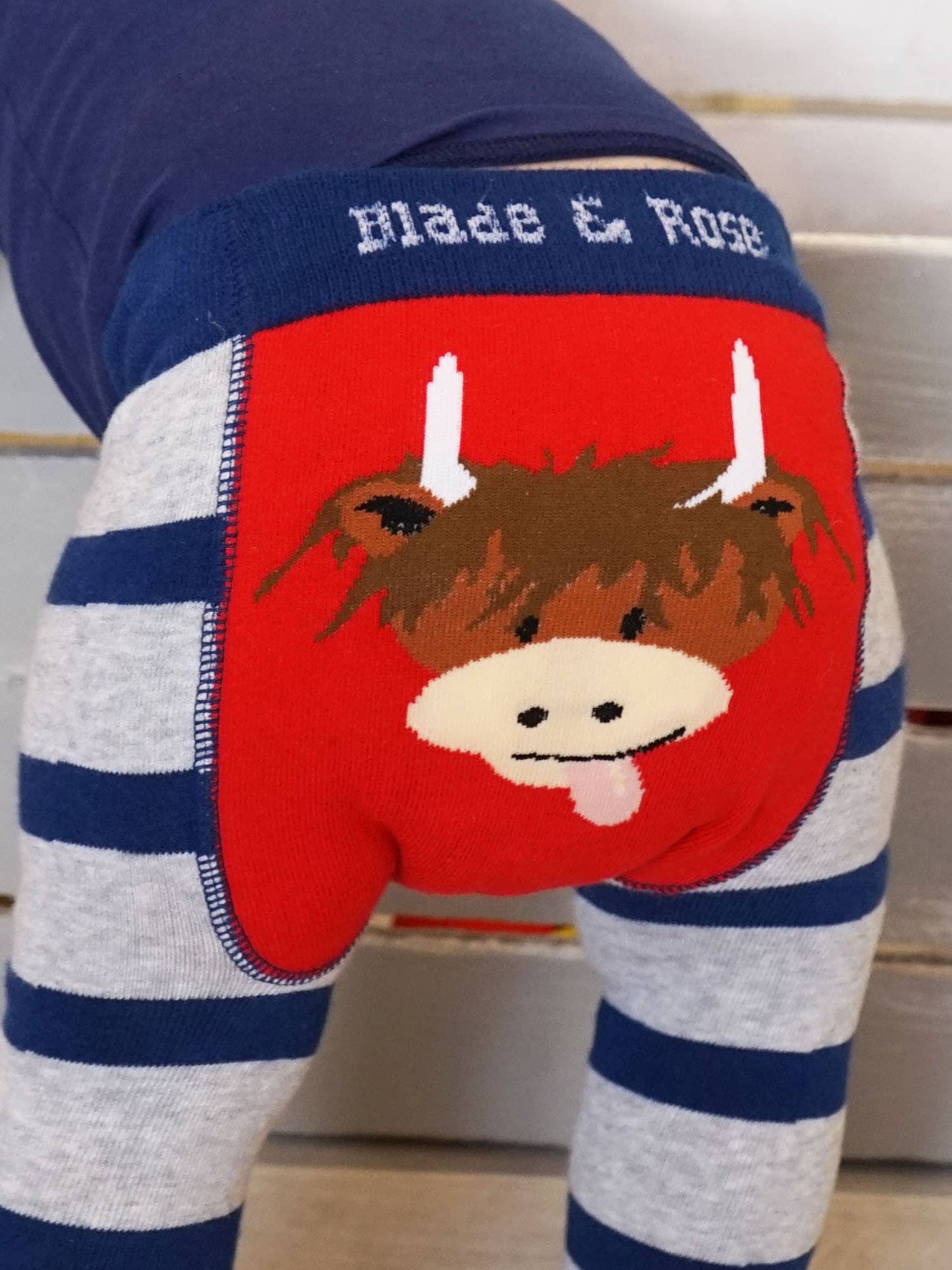 Hamish Highland Cow Leggings: 0-6 Months