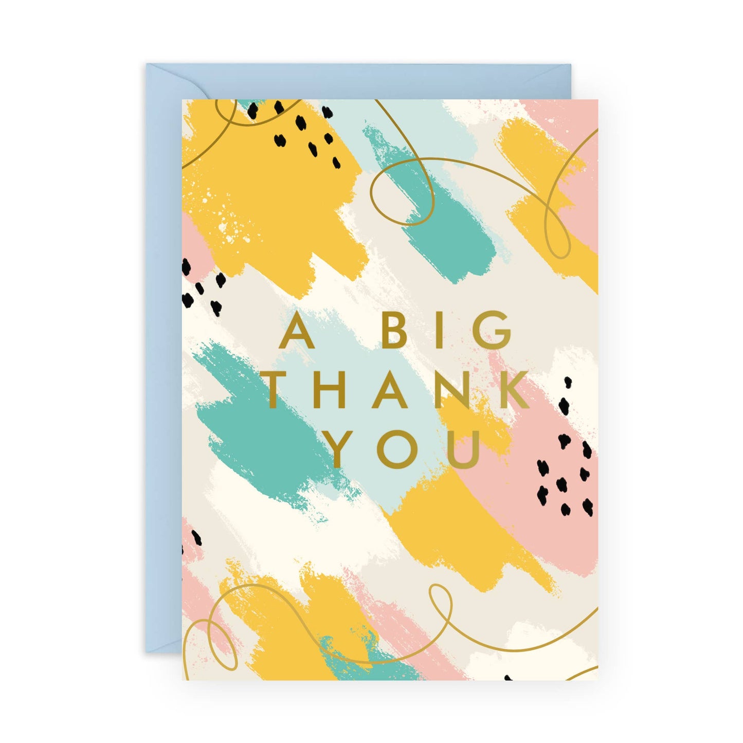 A Big Thank You Abstract Greeting Card
