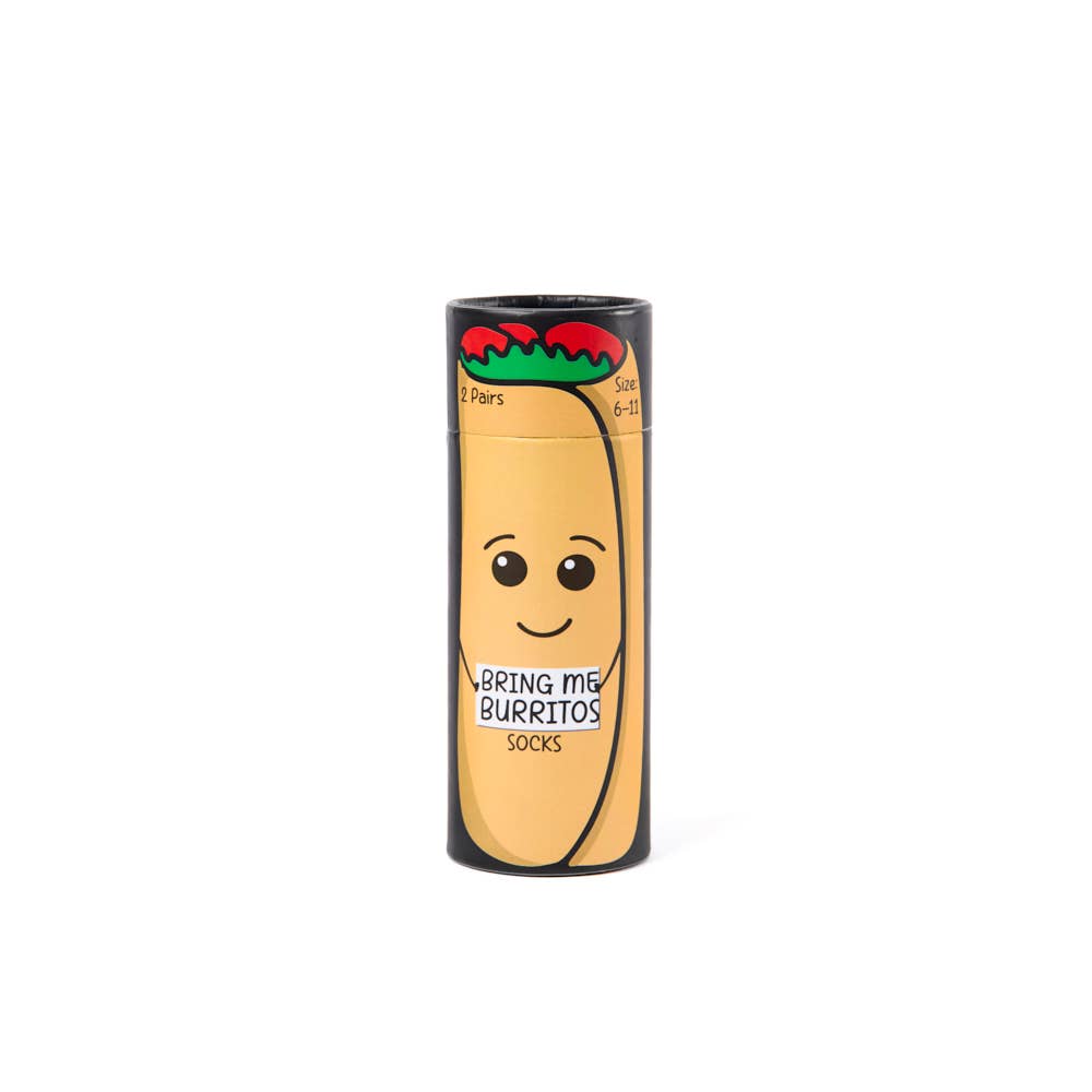 Burrito Unisex Socks Gift Set Of 2 Pairs