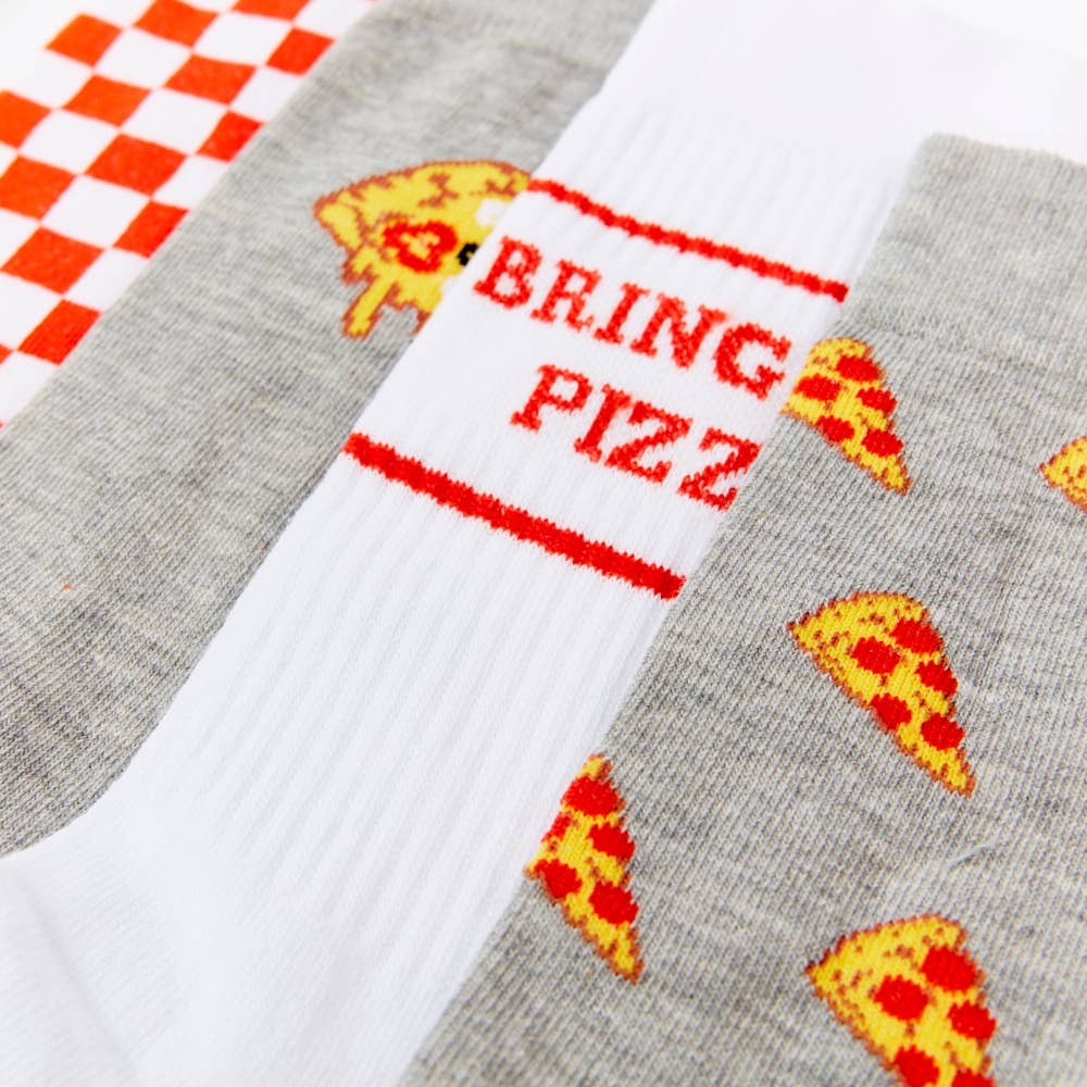 Pizza Box Unisex Socks Gift Set Of 4 Pairs