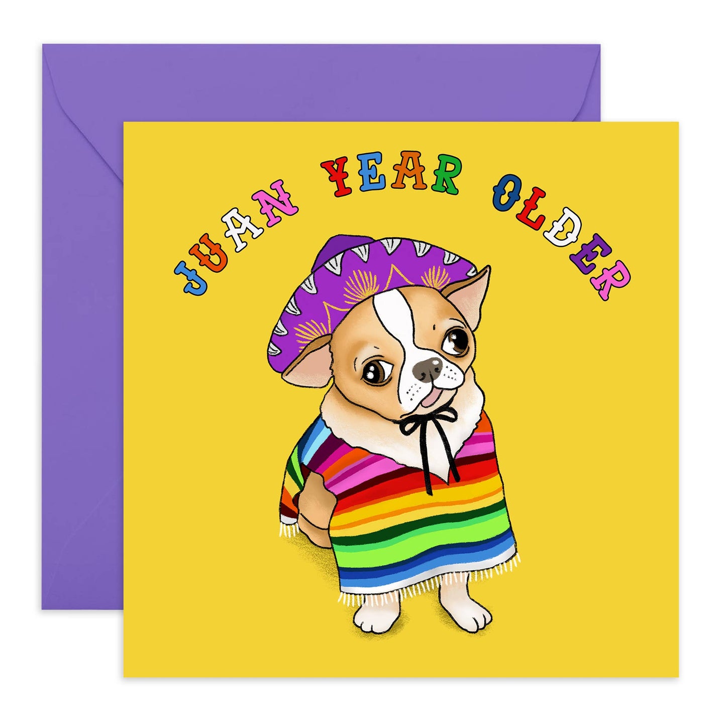 JUAN YEAR OLDER Dog Birthday Card