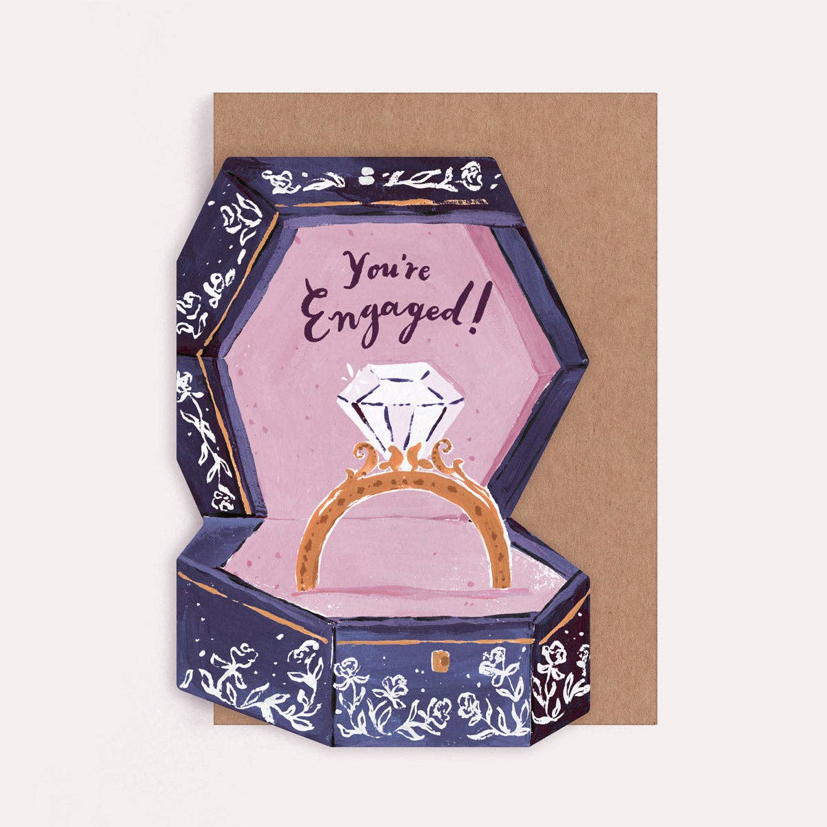 Engagement Ring Box Greeting Card