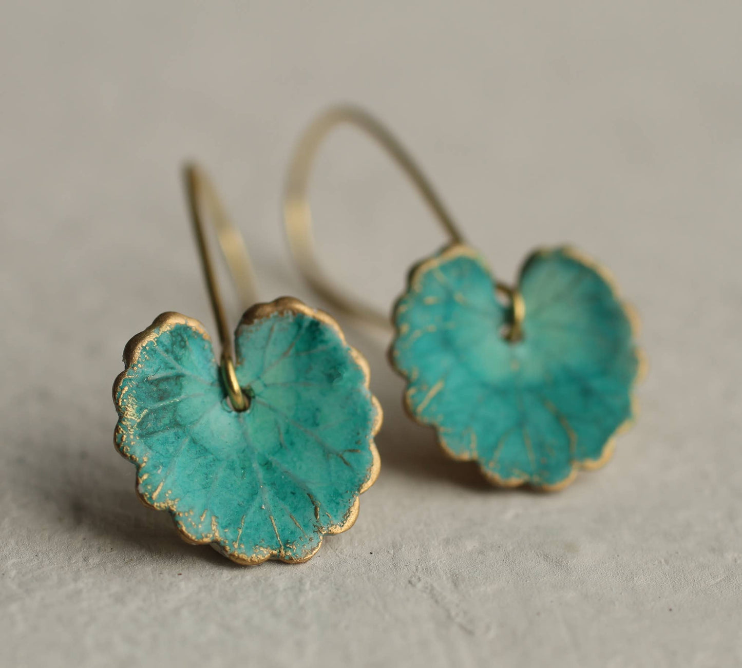 Turquoise Leaf Earrings