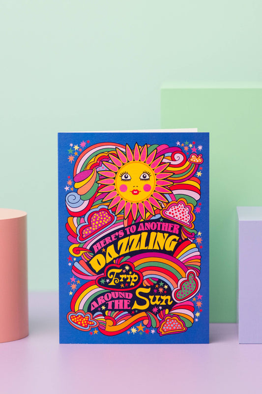 Around The Sun Birthday Card