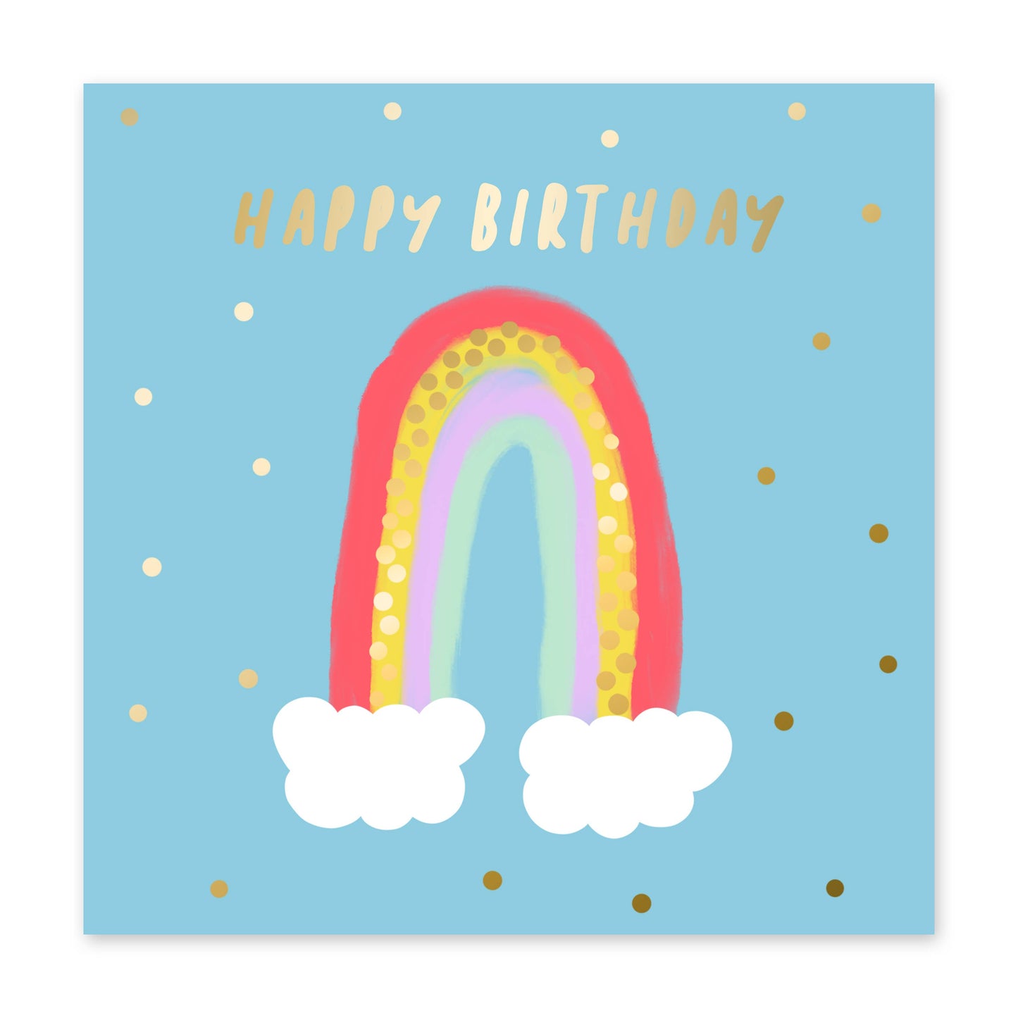 POLKA DOT RAINBOW Greeting Card