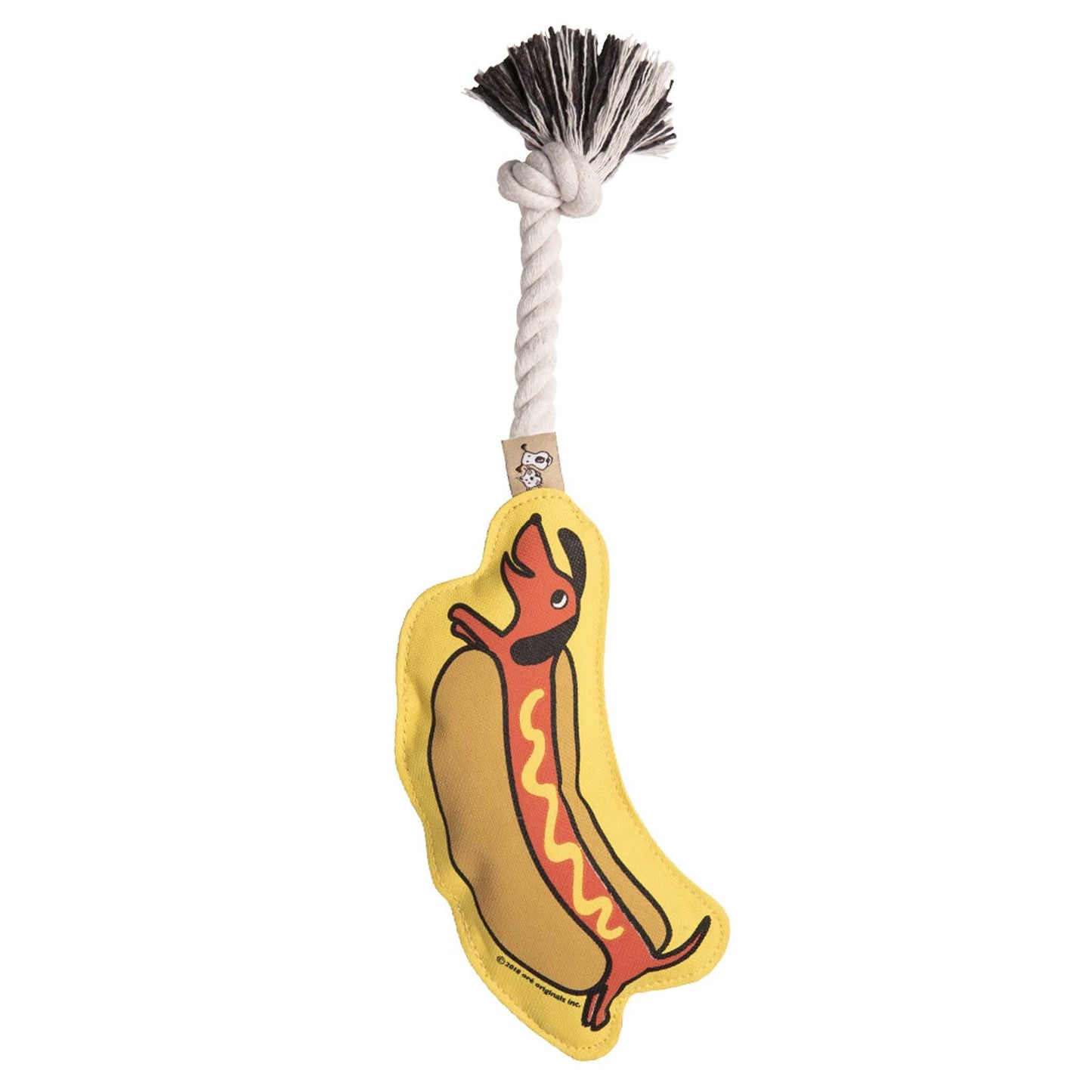 Hot Dog Pet Toy Rope By Speckle And Spot