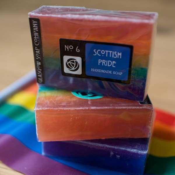 Scottish Pride Handmade Soap Slice