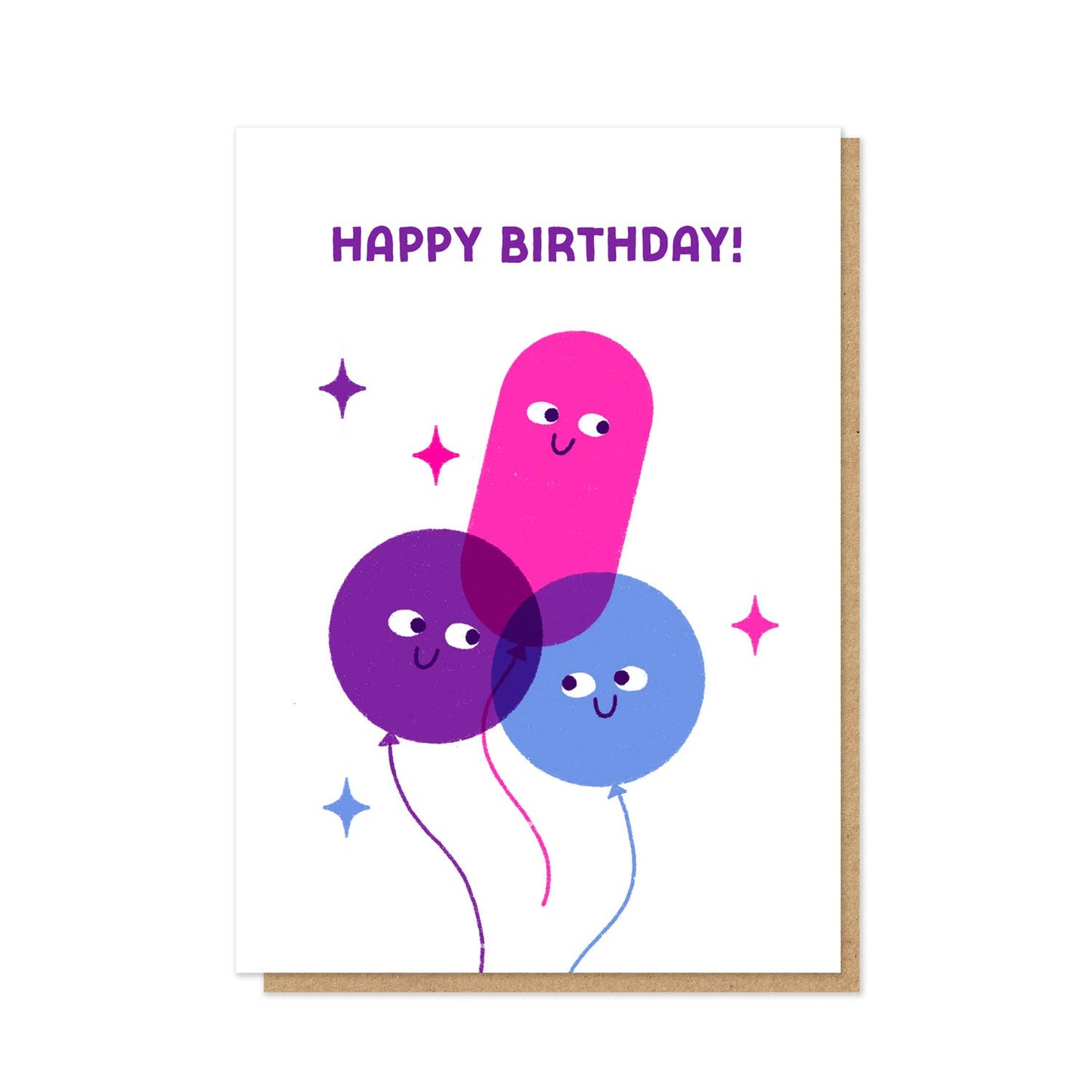 Willy Balloons Birthday Card