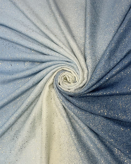 Navy Ombre Foil Print Scarf
