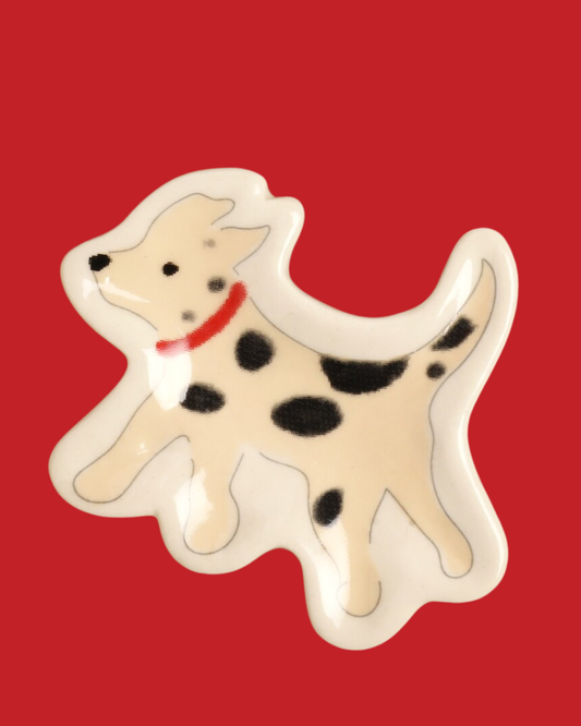 Set Of 2 Dog And Home Trinket Dishes