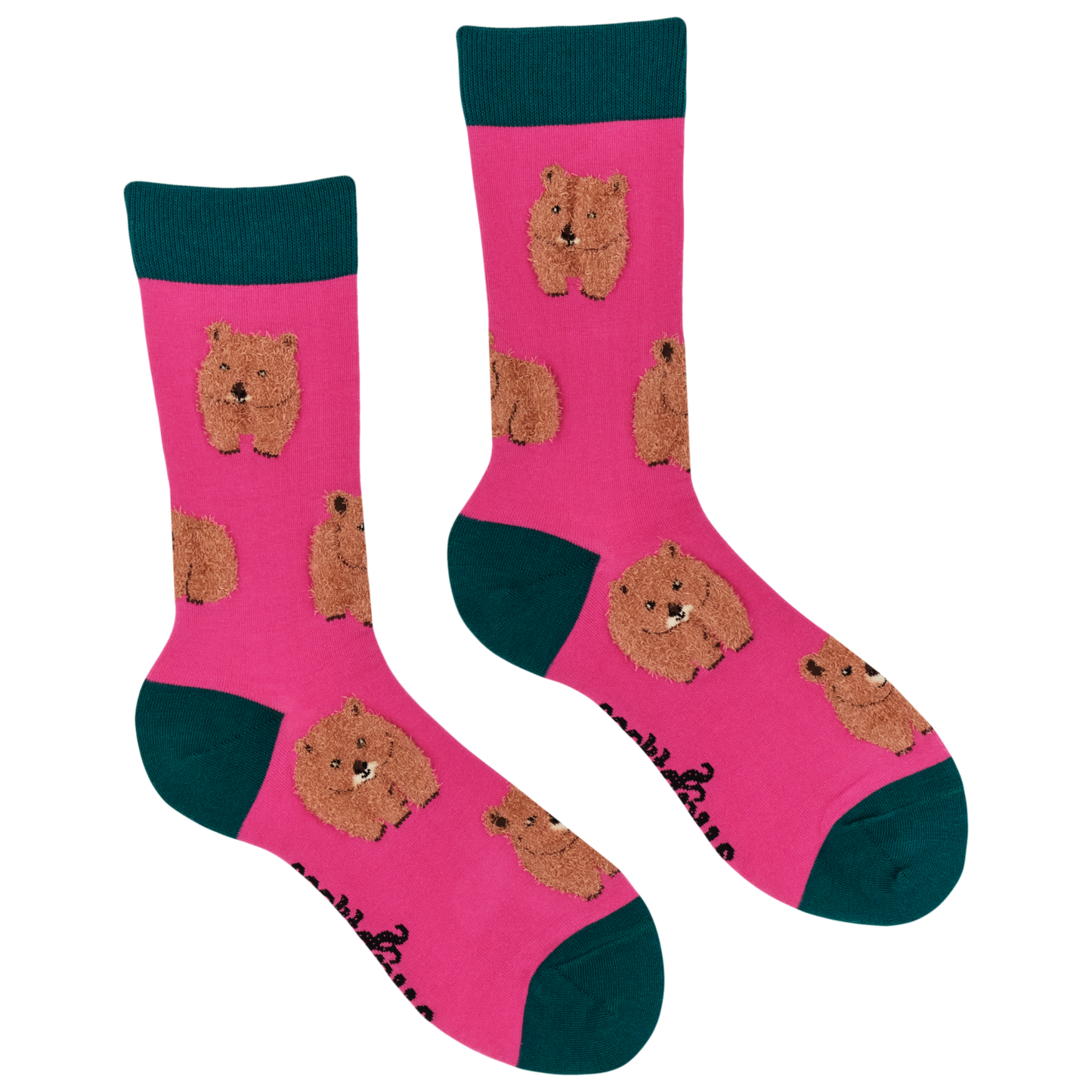 Fluffy Wombat Unisex Socks