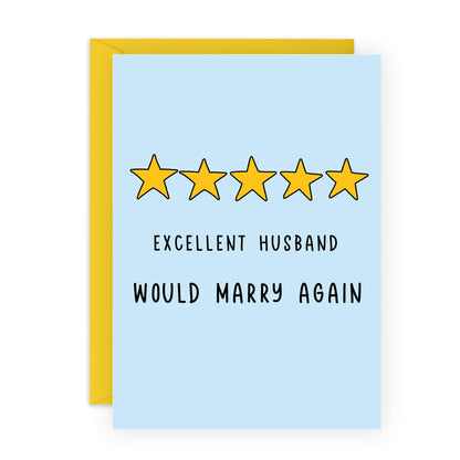 Excellent Husband Greetings Card