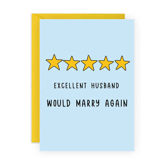 Excellent Husband Greetings Card