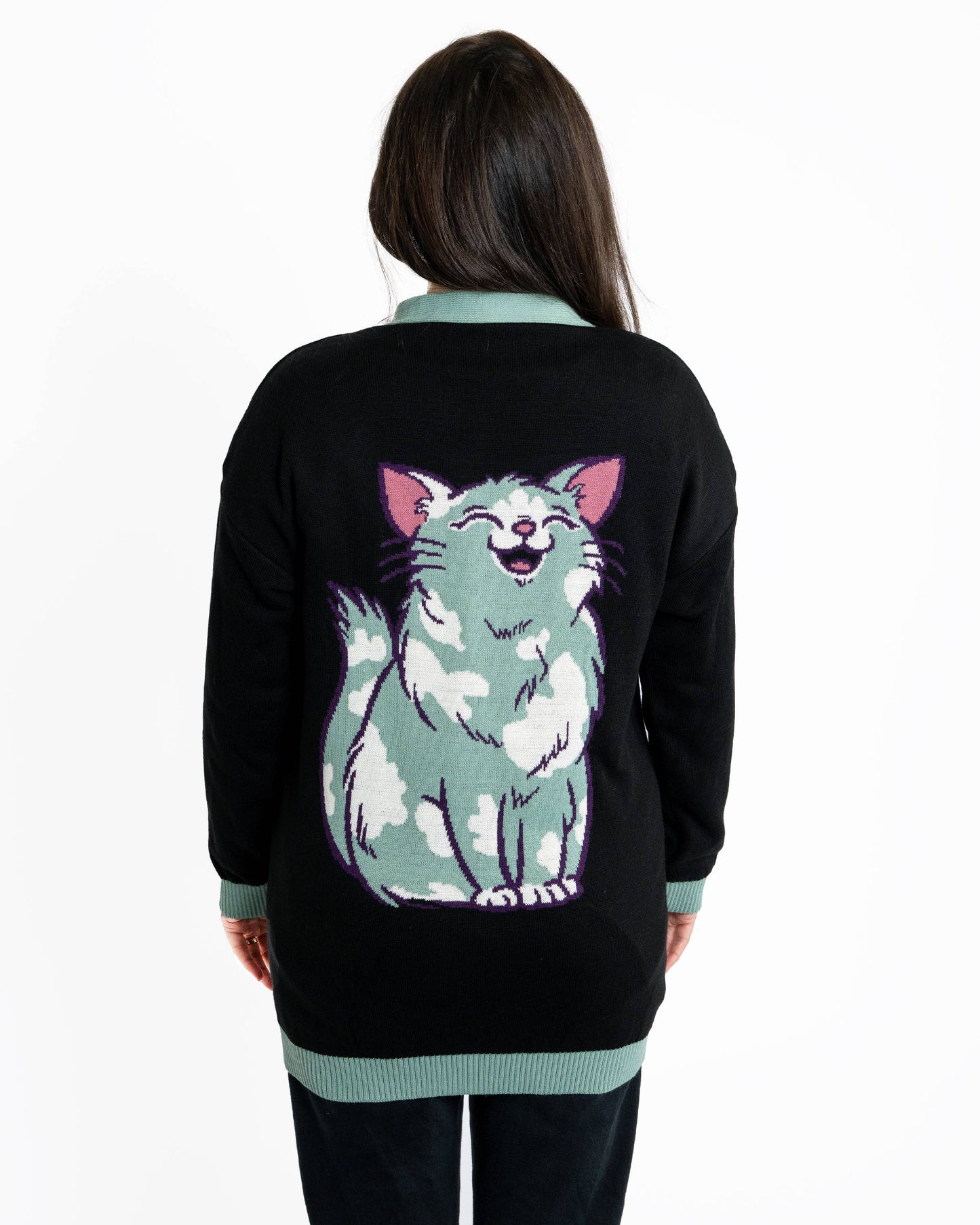 Purrfect Cats Long Cardigan Rebel Romance x Abi Perry
