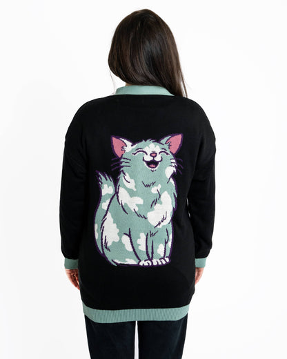 Purrfect Cats Long Cardigan Rebel Romance x Abi Perry