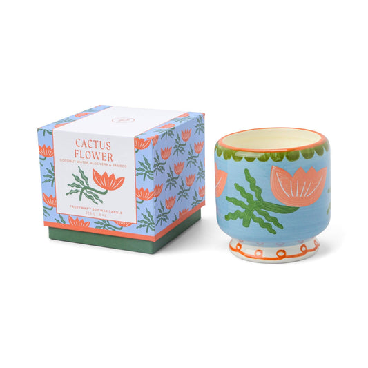 Cactus Flower A Dopo Ceramic Candle