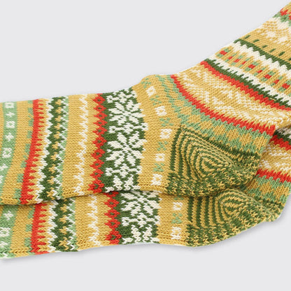 Men's Fairisle Socks Green