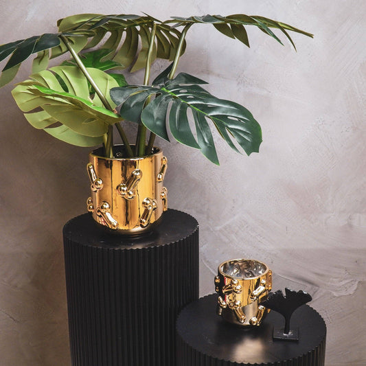 Golden Dick Plant Pot