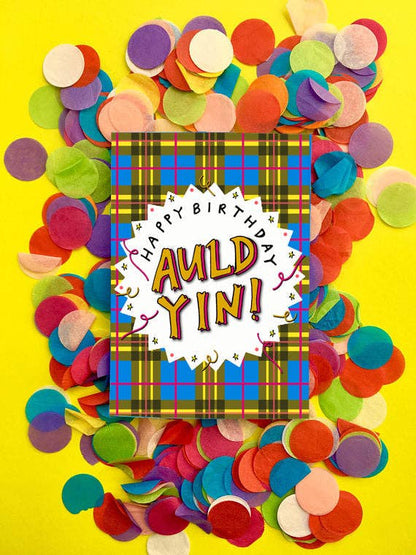 Happy Birthday Auld Yin! Scottish Birthday Card