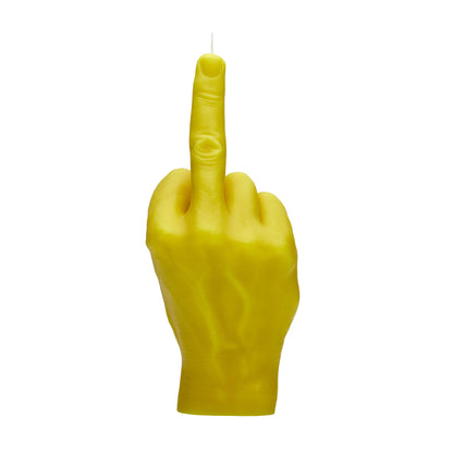 Yellow F*ck You Middle Finger Candle