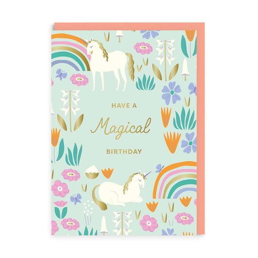 Happy Birthday Unicorn Greeting Card