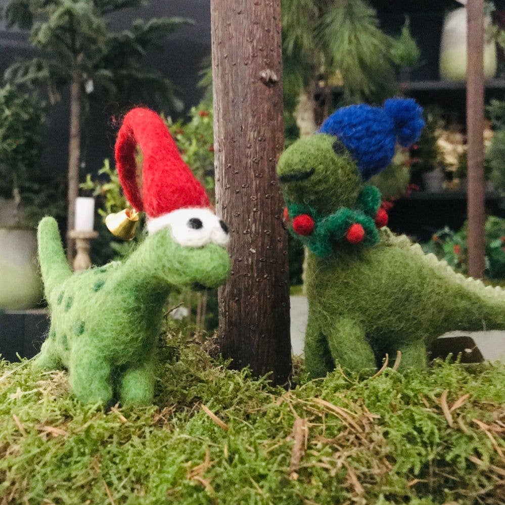 Cosy Dinosaur Christmas Decoration