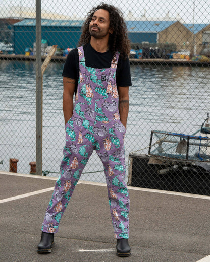 Purrfect Cats Unisex Stretch Dungarees