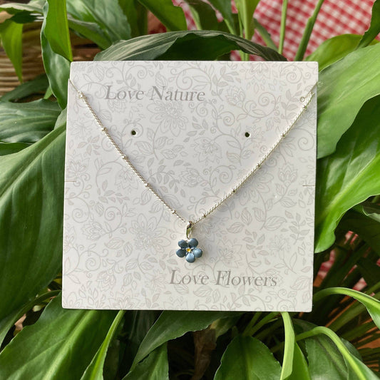 Forget Me Not Pendant Necklace